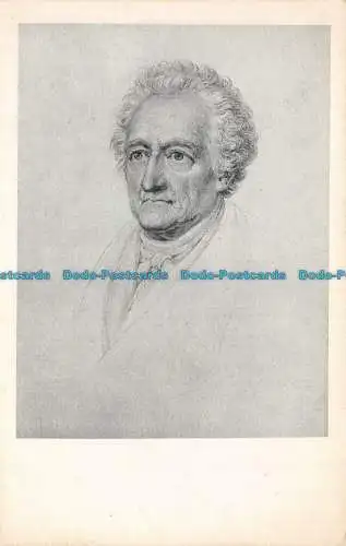 R103720 Weimae. Goethe Nationalmuseum. Goethe. Zeichnung von Karl August Schwerd