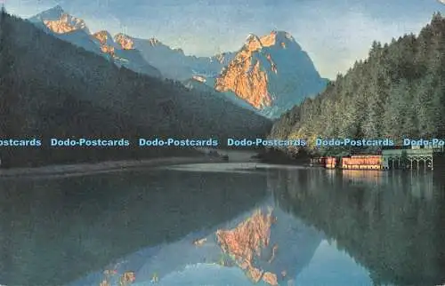 R487843 Garmisch Partenkirchen Riessersee mit Waxenstein und Zugspitze Farben Ph