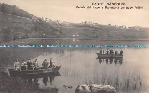 R484278 Castel Gandolfo Veduta del Lago e Panorama dei Nuovi Villini D Moroni