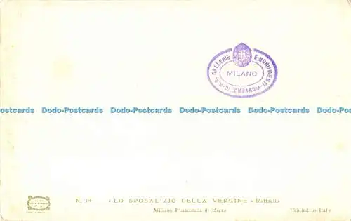 R487859 N 19 Lo Sposalizio della Vergine Raffaello Milano Pinacoteca di Brera Ro