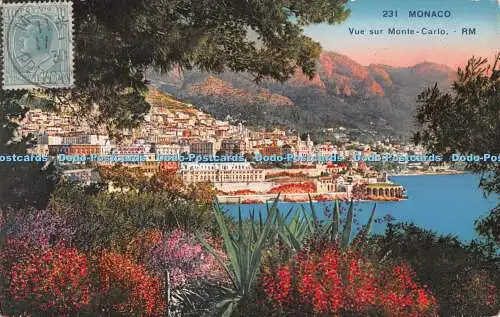 R491082 Monaco Vue Sur Monte Carlo Munier Editeur D Art