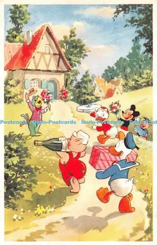 R491316 Donald Duck Schwein Walt Disney