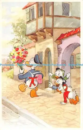 R491317 Donald Duck Walt Disney Postkarte