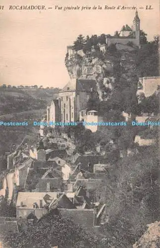 R491425 Rocamadour Vue Generale Prise de la Route d Arrivee LL Levy Fils et Cie