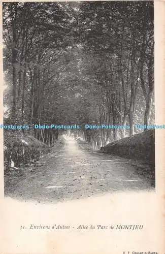 R491488 Environs d Autun Allee du Parc de Montjeu B F Chalon