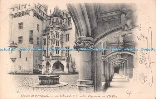 R491554 Chateau de Pierrefonds Une Colonnade and l Escalier d Honneur ND Phot