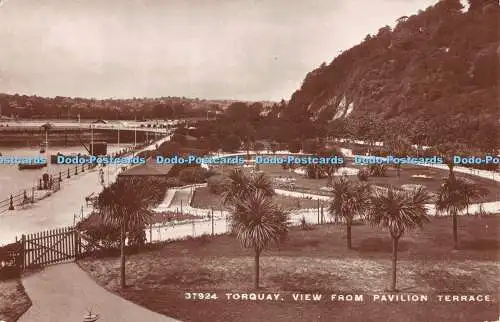 R492114 Torquay Blick vom Pavillon Terrasse Graphoton