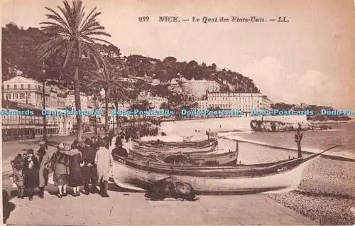 R492183 Nice Le Quai des Etats Unis LL 232 Levy et Neurdein Reunis