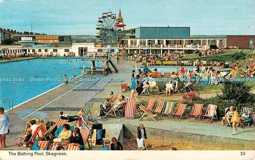 R494446 Skegness The Bathing Pool Bamforth Color Gloss View Series