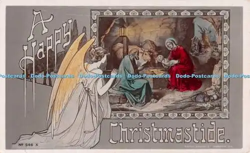 R492720 A Happy Christmastide Rapid Photo No 546 X Real Silverprint Photograph S