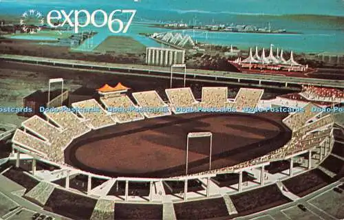 R494700 Expo 67 Montreal Canada Auto Stade Automotive Stadium Plastichrome Benja