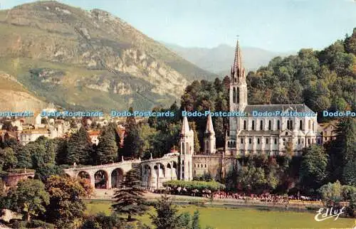 R494921 Edlux 37 bis Lourdes La Basilique et le Pic du Jer Die Basilika und die