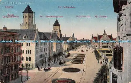 R493043 Posen Kaiserl Oberpostdirektion Kgl Landschaftsdirektion Am Schlossplatz