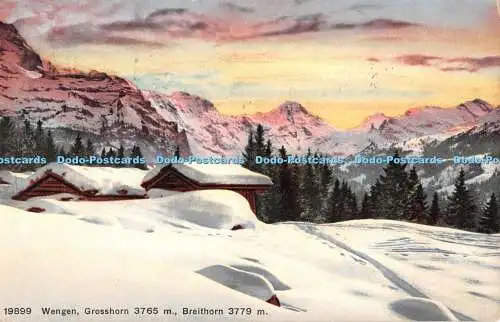 R496731 19899 Wengen Grosshorn Breithorn Wehrli A G Zürich 1925