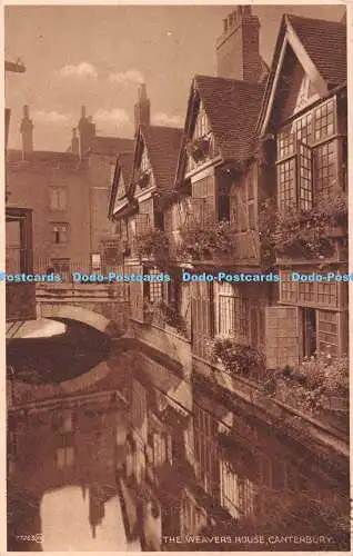 R495072 Canterbury The Weavers House Valentine Fotogravurserie
