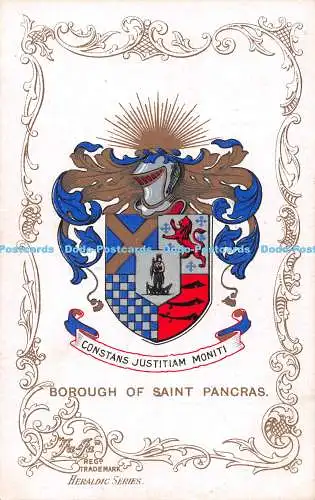 R495085 Borough of Saint Pancras Constans Justitiam Moniti Ja Ja Heraldic Series