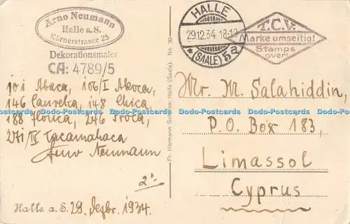 R496825 Halle Saale Burg Giebichenstein mit neuer Brücke Fr Hermann Schulze Nr 3