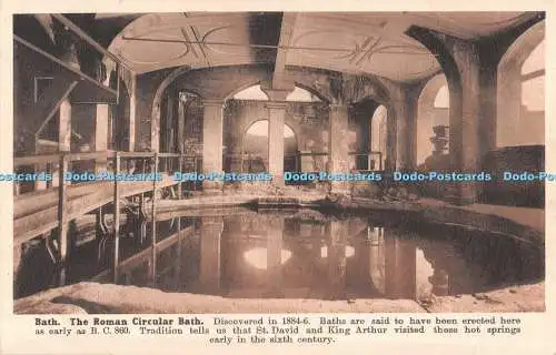 R493196 Bad Das 1884 entdeckte römische Rundbad 6 B C 860 St David und K