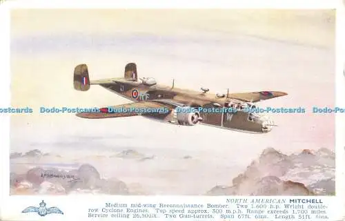 R496845 A F D Bannister North American Mitchell Medium mid wing Reconnaissance B