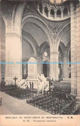 R495214 Basilique du Sacre Coeur de Montmartre Perspective Interieure V N No 35