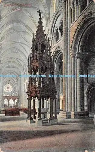 R495236 Durham Cathedral Interior Hartmann 1907
