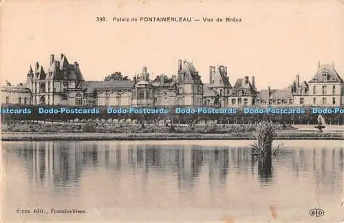 R493341 Siron 398 Palais de Fontainebleau Vue du Breau E L D Le Deley