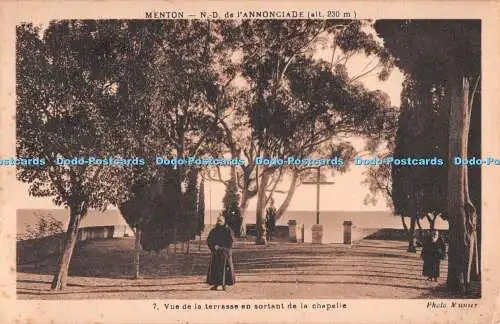 R493373 Menton N D de lAnnonciade 7 Vue de la terrasse en sortant de la chapelle