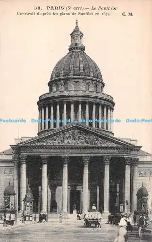 R495334 Paris Le Pantheon Construit d apres les plans de Soufflot en 1674 C M