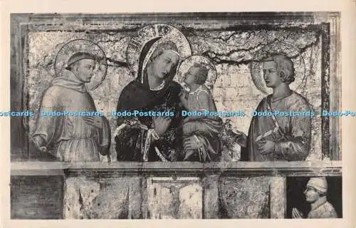 R498942 Assisi Chiesa inferiore di S Francesco La Madonna col Figlio tra i SS Fr