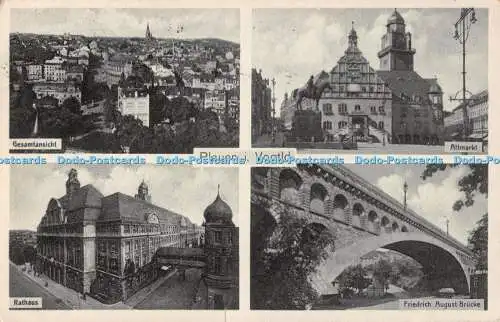 R497159 Plauen i Vogtld Gesamtansicht Altmarkt Rathaus Ottmar Zieher Nr 528 Mult