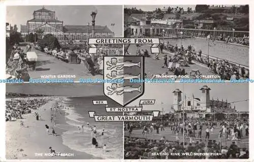 R497229 Grüße aus Great Yarmouth Winter Gardens The North Beach Swimming Po