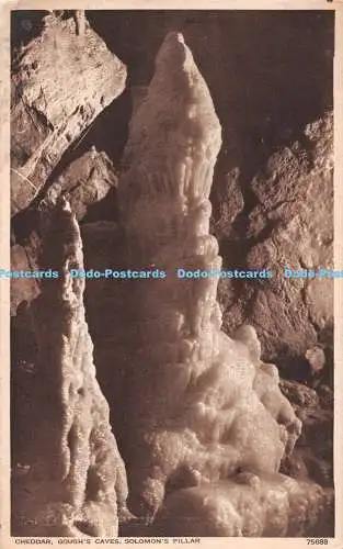 R493590 Cheddar Gough Caves Solomon Pillar Photochrom