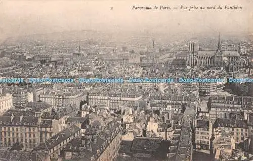 R499087 Panorama de Paris Vue Prise au Nord du Pantheon
