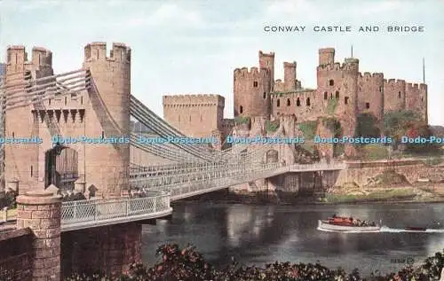 R499094 Conway Castle and Bridge Valentine Valesque Picture