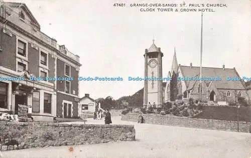 R499121 Grange Over Sands St Paul Church Clock Tower and Crown Hotel The Photoch