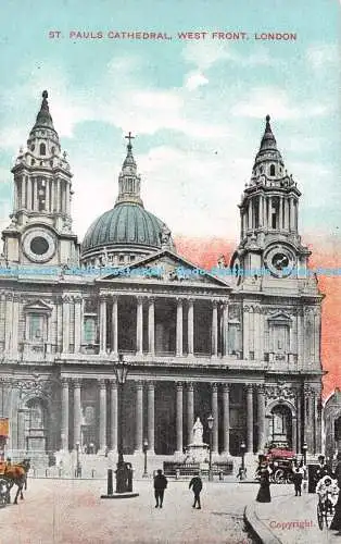 R495692 London St Pauls Cathedral West Front G D und D L