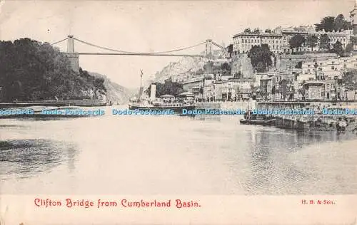 R497422 Clifton Bridge von Cumberland Basin H B