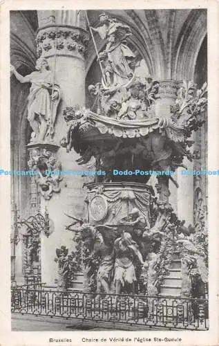 R493792 Bruxelles Chaire de verite de l Eglise Ste Gudule F Draeger 1910