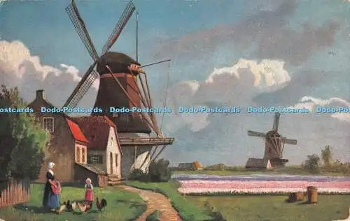 R497545 Windmühle in der Dorfmarke Egemes Serie 32 Nr 5