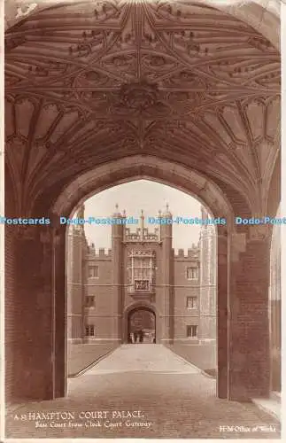 R495814 Hampton Court Palace Base Court From Clock Court Gateway H M Office of W