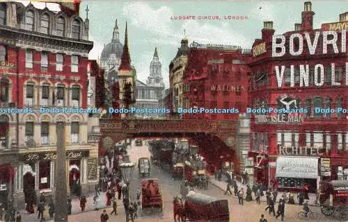 R497607 London Ludgate Circus Postkarte