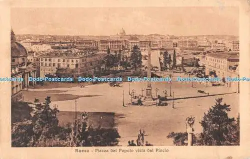 R497635 Roma Piazza del Popolo Vista dal Pincio S T A