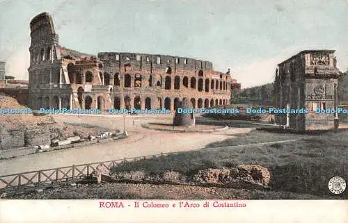R495953 Roma Il Colosseo e l Arco di Costantino Alterocca