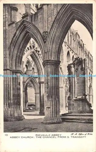 R494017 Abteikirche Rievaulx Der Chor von S Transept H M Büro von Wo