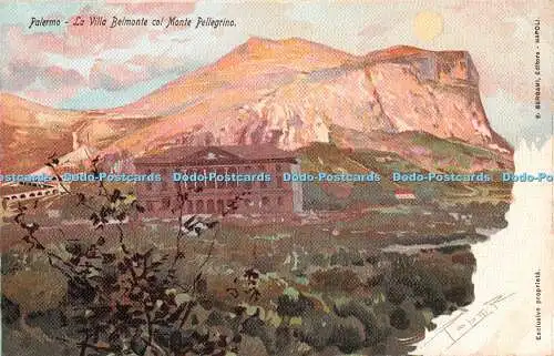 R497740 Palermo La Villa Belmonte col Monte Pellegrino E Bergami