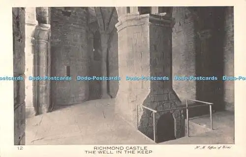 R499559 12 Richmond Castle The Well in the Keep H M Office of Works The Rembrand