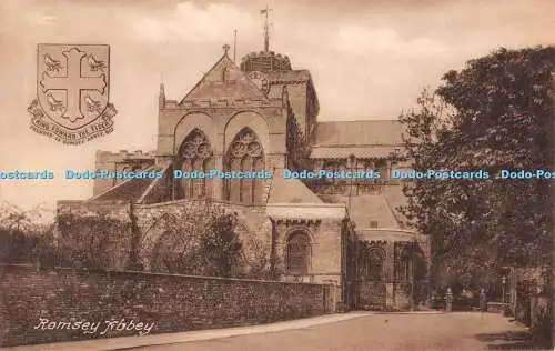 R496083 Romsey Abbey King Edward the Elder Smiths Newsagency F C M Vokes Friths