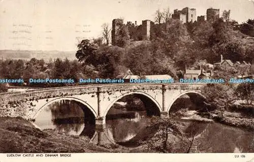 R496095 Ludlow Castle and Dinham Bridge LU 106 1961 Cotman Photo Jarrold