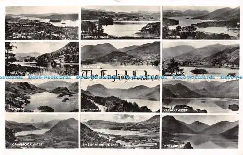 R497903 The English Lakes Rydal Water G P Abraham RP Multi View 1959