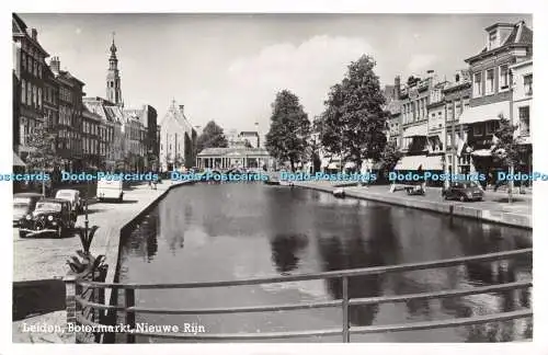 R497908 Leiden Botermarkt Nieuwe Rijn J G v Van Leer RP